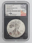 2019-S American Silver Eagle NGC PF-70 Enhanced Rev, First Releases Mercanti
