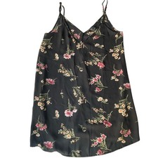 Forever 21 Women’s Sleeveless Sexy Floral Mini Dress size S, Black Pink
