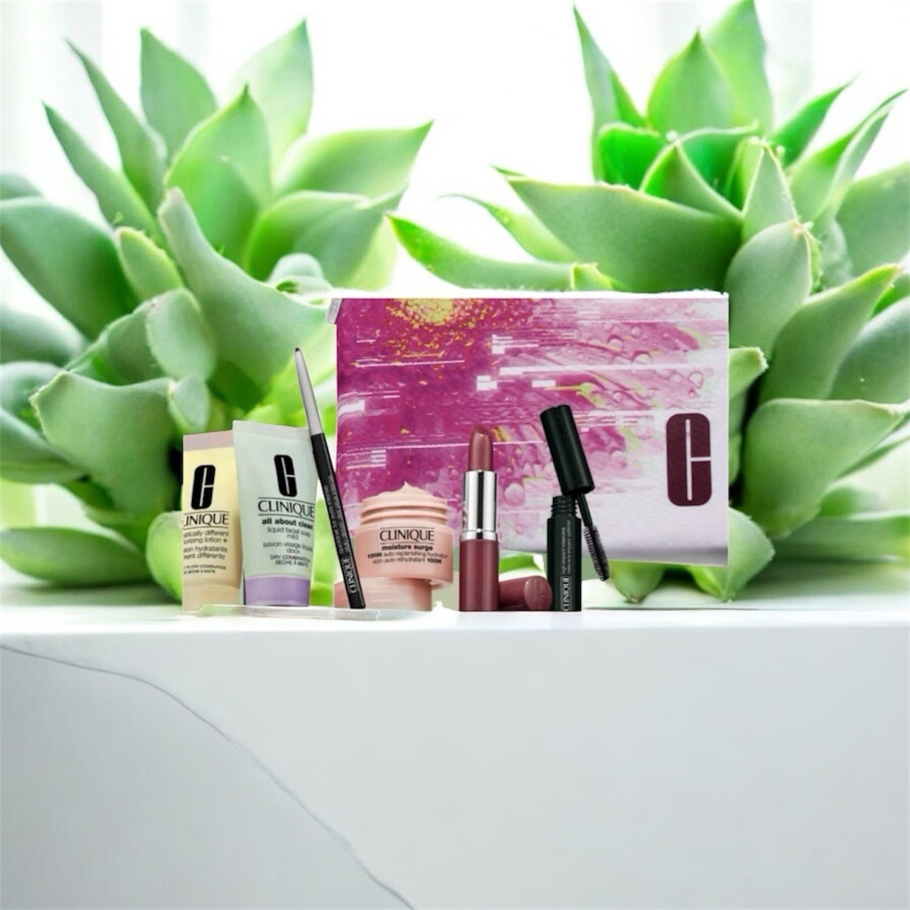 NEW CLINIQUE LOTION MOISTURE SURGE CREAM GIFT SET BAG Christmas Cleanser Face