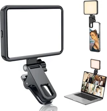 Rechargeable Soft Selfie Light for Phone, Camera, Laptop, 4-14H Battery Portable