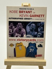 Upper Deck 2000 NBA Victory Promo Kobe Bryant Kevin Garnett Sports Trading Card