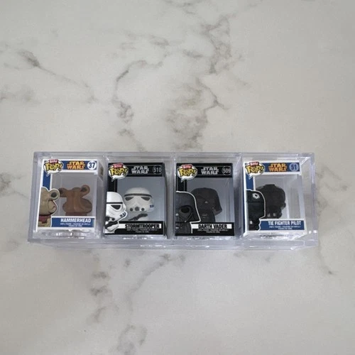 Funko Star Wars Pop! Set Hammerhead Stormtrooper Darth Vader TIE Fighter Pilot