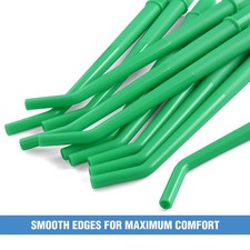 25 Tips/Bag Green Surgical Aspirator Tips Large size 1/4" Dental Suction Tip