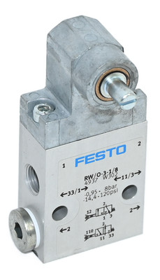 Festo RW/O-3-1/8 4937 Swivel Lever Valve Neu geöffnete Verpackung