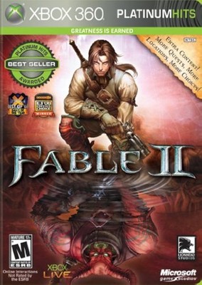 Fable 2 Platinum Hits For Xbox 360 RPG Very Good 7E