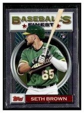2020 Topps Finest Flashbacks #159 Seth Brown RC Oakland Athletics