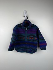 Vintage Patagonia Synchilla Fleece Half Zip Pullover Sweatshirt Kids Size 3