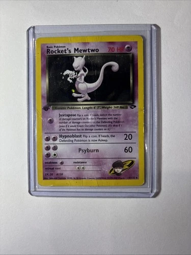 Team Rockets Mewtwo  Holo 1st Edition