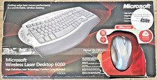 Microsoft Wireless Laser Desktop 6000 Keyboard Mouse Combo NEW Open Box