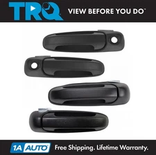 TRQ Front & Rear Exterior Door Handle 4 Piece Kit Set for Dodge Ram Mitsubishi