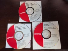 Compaq QuickRestore System Recovery CD's 3 Disc Set MS Windows XP Professional