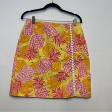 Lilly Pulitzer Sunrise Pina Colada Mini Wrap Skirt - Preppy Pencil Skirt Floral
