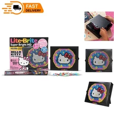 Super Bright HD Hello Kitty Art Set - 1,000 Mini Pegs & 6 Templates