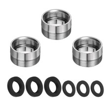 3Pcs Faucet Adapter Kit Male 0.85in to Female 0.67" Kitchen Sink