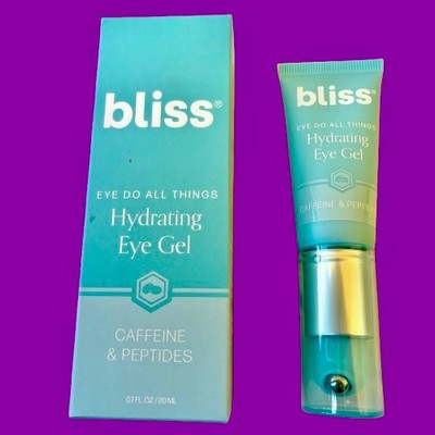 Bliss Eye Do All Things Hydrating Eye Gel 0.7 oz /20ml Caffeine Peptides NIB