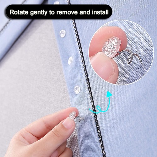 50 spille tappezzeria letto gonna tessuto viti supporti girevoli punte copricapo trasparenti. - Foto 5 di 7