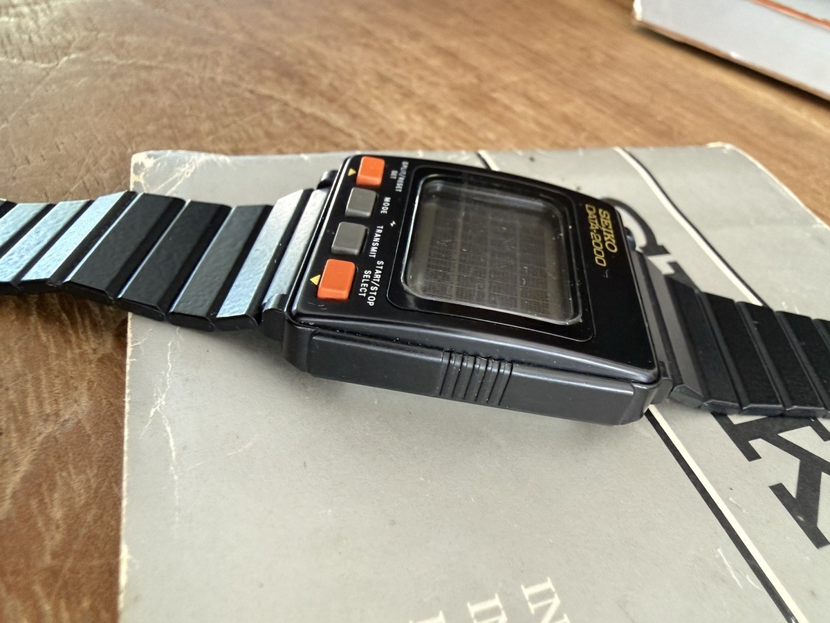 Rare Seiko Data-2000 UW01 w/ Keyboard, Box & Papers – 1980s Early