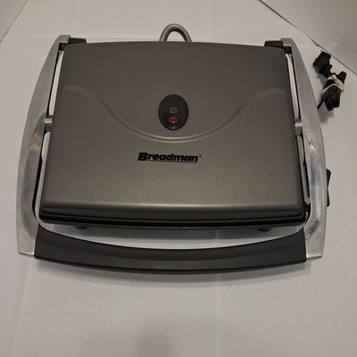 Breadman Panini Maker / Grill Non-Stick Sandwich Griddle TR456 TESTED