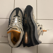 Nike Air Max 95 Herren Sneaker Low Top Schwarz/Grau/Weiß/Orange EU 44,5