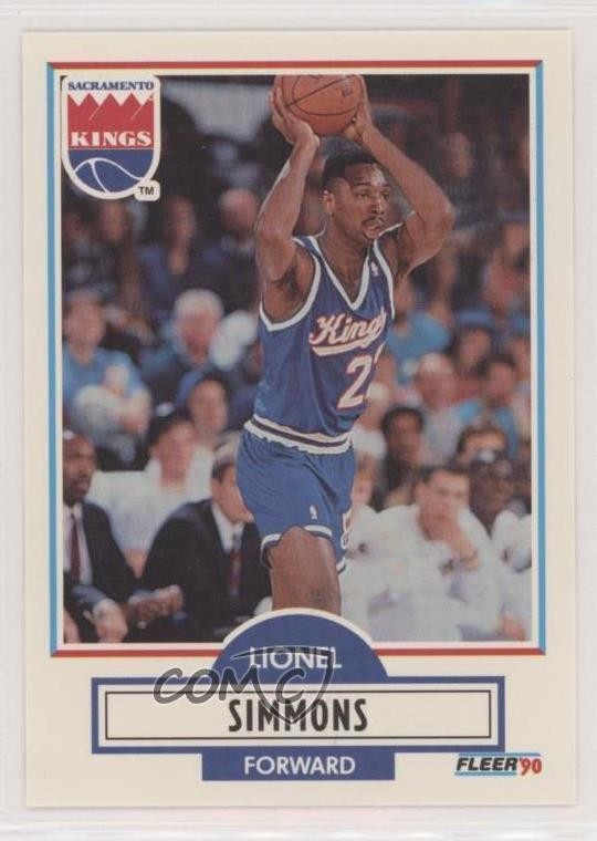 1990-91 Fleer Update Lionel Simmons #U-87 Rookie RC 0q3