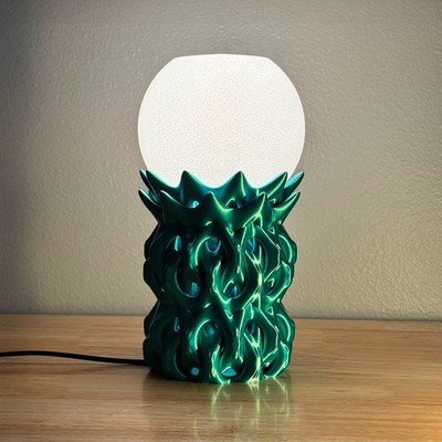 Sci-Fi Lamp   3D  LED Table Lamp, Futuristic Design ~11  Tall, Custom Colors
