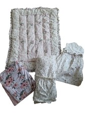 VTG 90s PINE CREEK BEDDING CRIB SET PINK FLORAL COTTAGE CORE