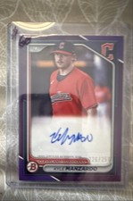 2024 Bowman - Paper Prospect Retail Autographs Kyle Manzardo #PPRA-KM Purple...
