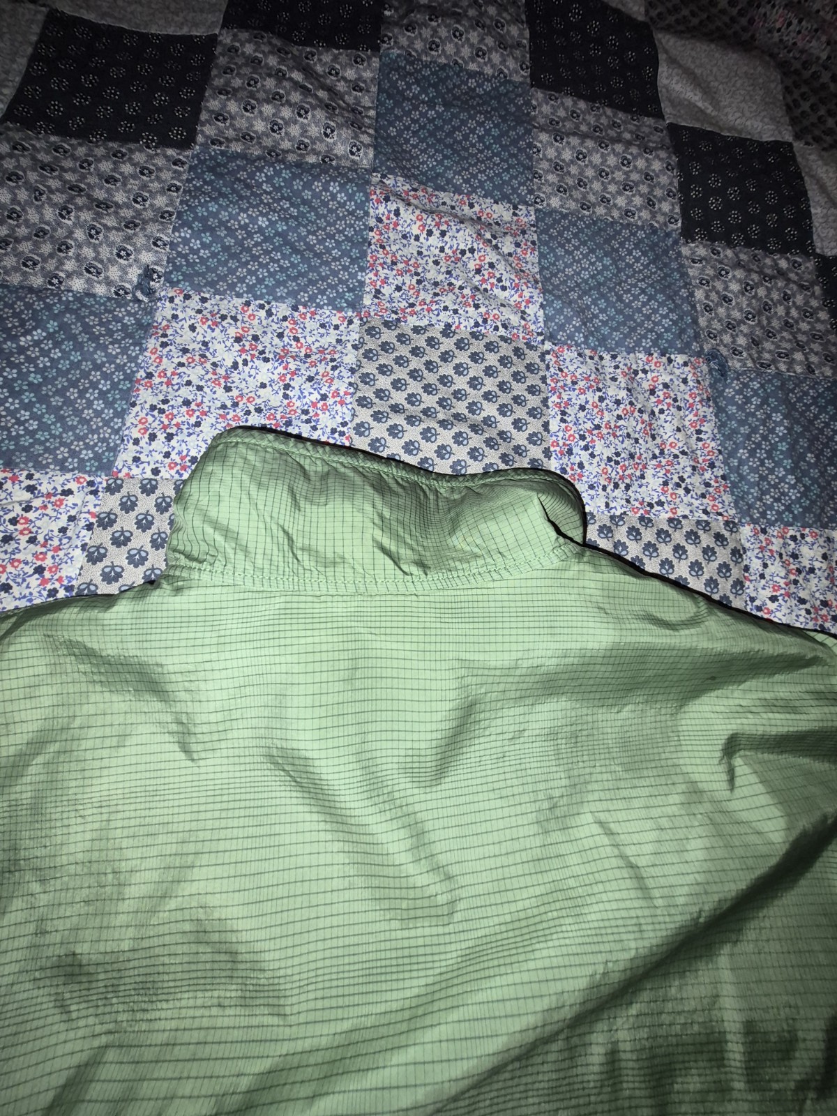 Patagonia Green Pullover Jacket Fleece Reversible - image 12