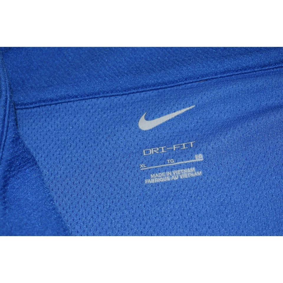 Nike Correr Golf Pullover Camisa 1/4 Cremallera Hombres Talla XL Dri-Fit Rendimiento Azul Foto 4 de 4