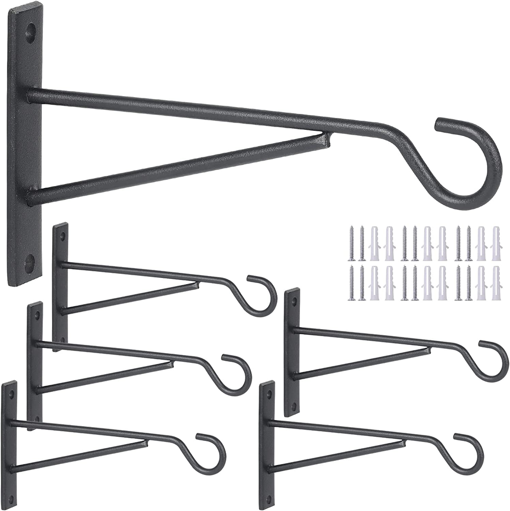 6 Pack 6 Inch Wall Hooks for Hanging Plants and Baskets