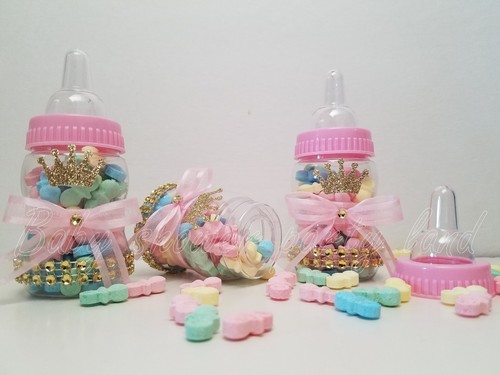 Baby Shower 12 Princess Favor Fillable Bottles Prizes Games Girl Pink Decoration - Picture 2 of 10