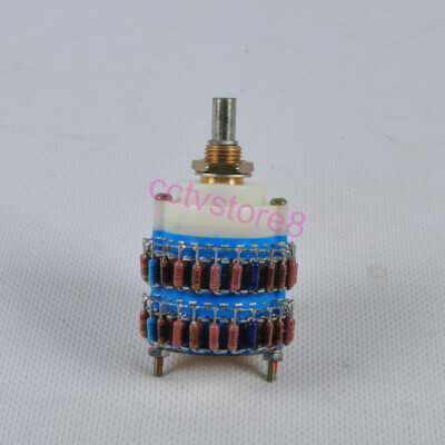 Stereo 4pole 24step Potentiometer Switch DALE Attenuator Volume Control 500K Y