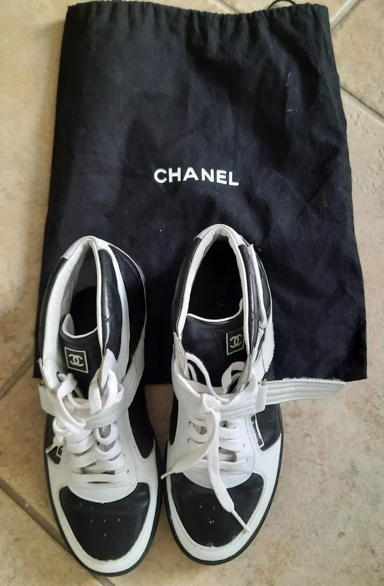 Chanel G24838 Womens Fashion Tennis Shoes Size 36.5 European