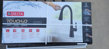 Delta Kylo Touch2O Black Single Handle Deck-mount Touch-