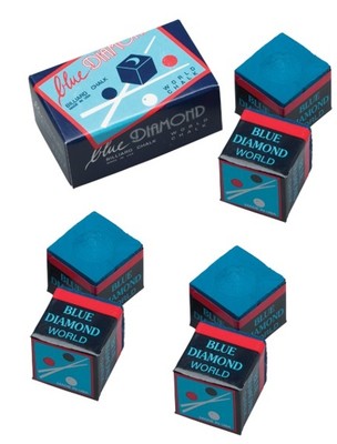 6 Pieces Of Blue Diamond Pool Chalk - Longoni Premium Quality Billiard Chalk