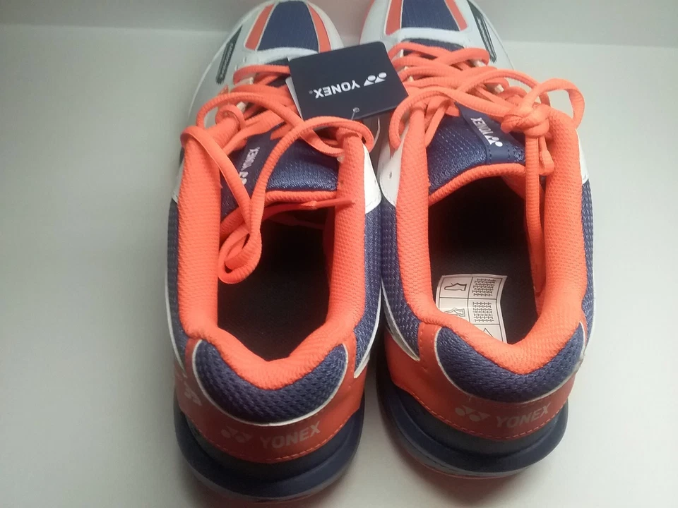 Cojín eléctrico para zapatos de bádminton Yonex 39 (blanco/naranja) talla 12 Foto 2 de 4