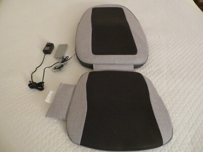 Sharper Image Smartsense Shiatsu Realtouch Chair Back Massager Heat Vibrate 