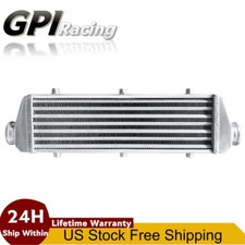 Universal 24x7x3 Turbo Fmic Aluminum Front Mount Intercooler 2.25 Inoutlet