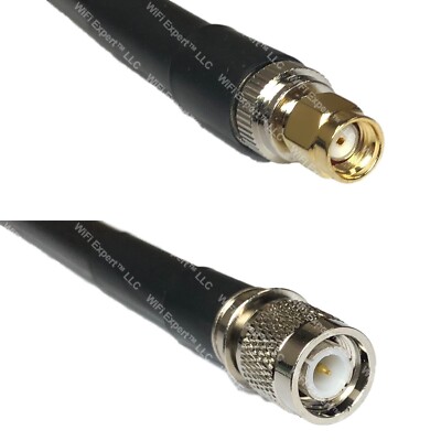 LMR400 RP-SMA MALE to TNC MALE Coaxial RF Cable USA-Ship Lot
