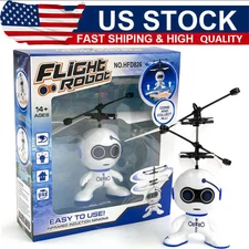 1-5PCS Electric Flying Robot Drone Toys Infrared Induction Astronaut Kids Toys