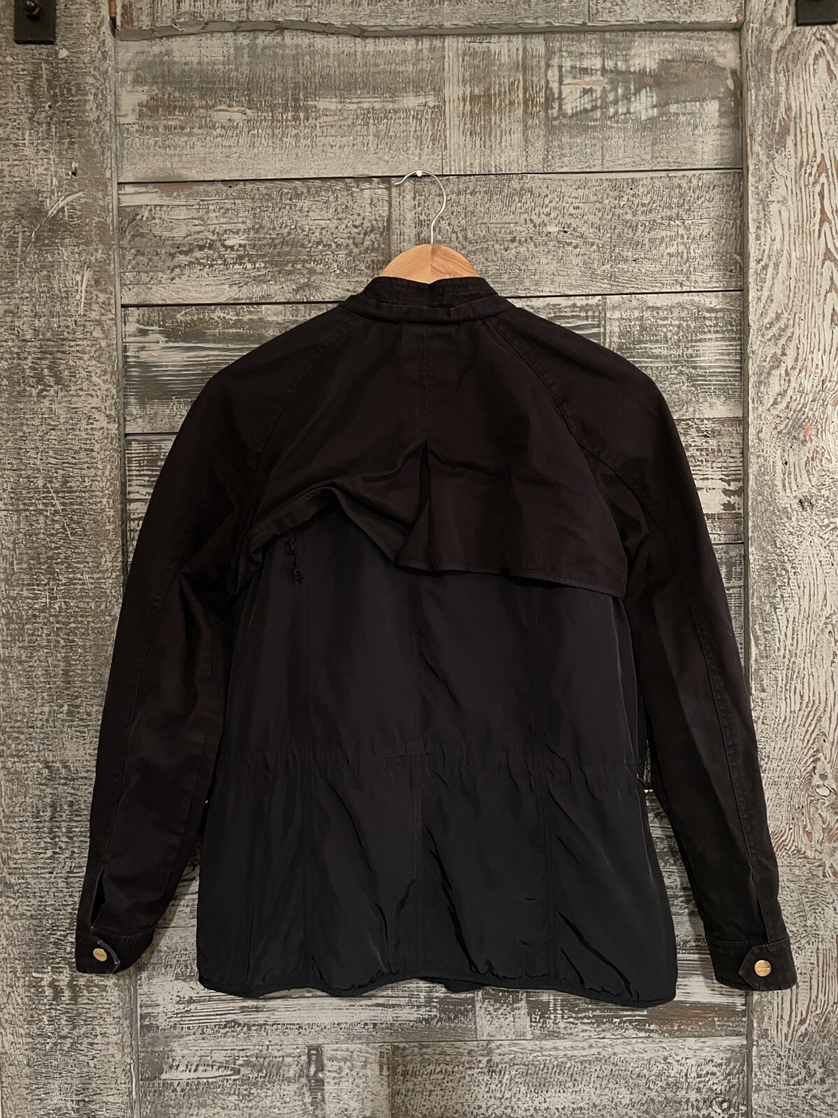 Zara Basic Jacket Full Zip Gold Hardware Blue Wom… - image 13