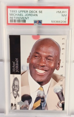 Michael Jordan 1993 Upper Deck SE Retirement #MJR1 HOF PSA 7 | eBay