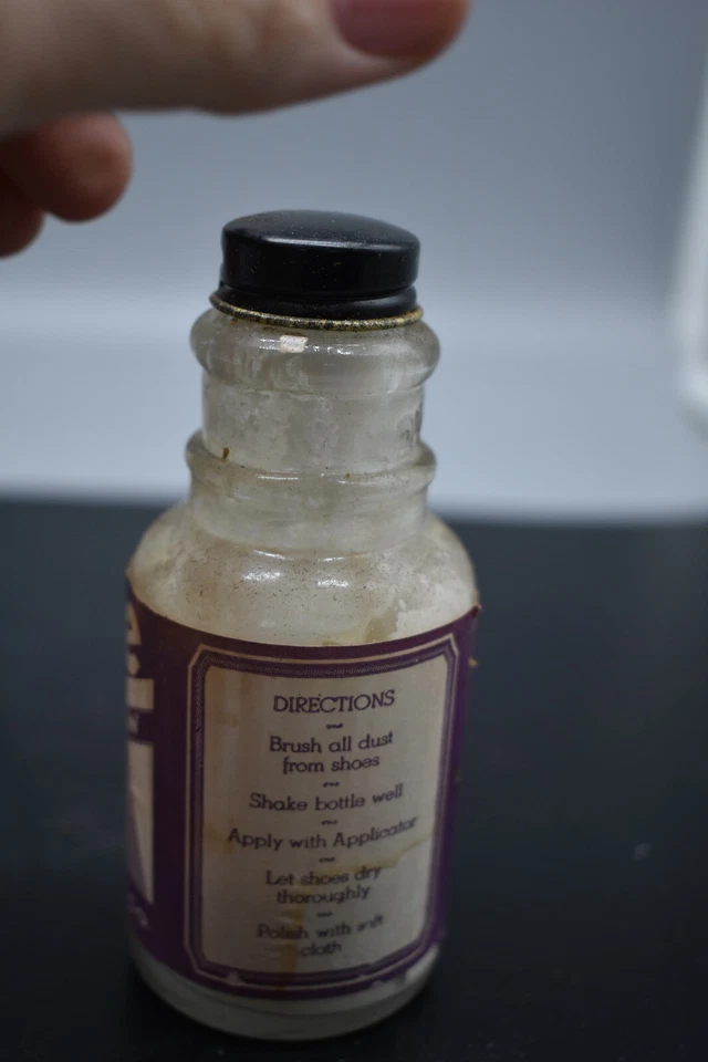 Vntg White Oil Glow for Shoes, Barton Mngft Co. St. Louis, MO- Still some liquid - Image 4 of 4