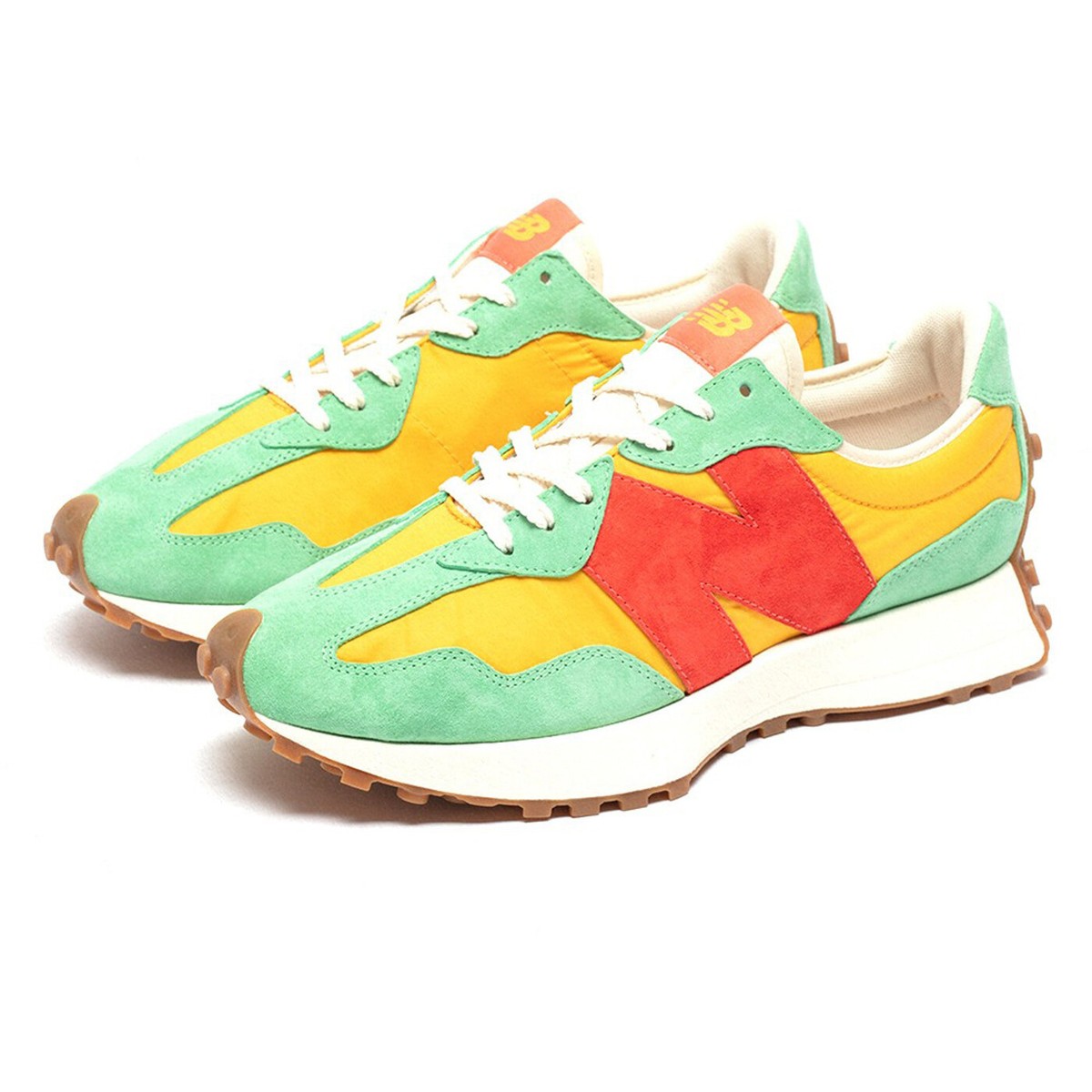New Balance x Size? 327 Yellow Green Orange Sz 8.5 New Balance x Size? 327 Yellow Green Orange Sz 8.5