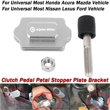 Clutch Pedal Petal Stopper Plate Bracket For Universal Most Car Plug and Play