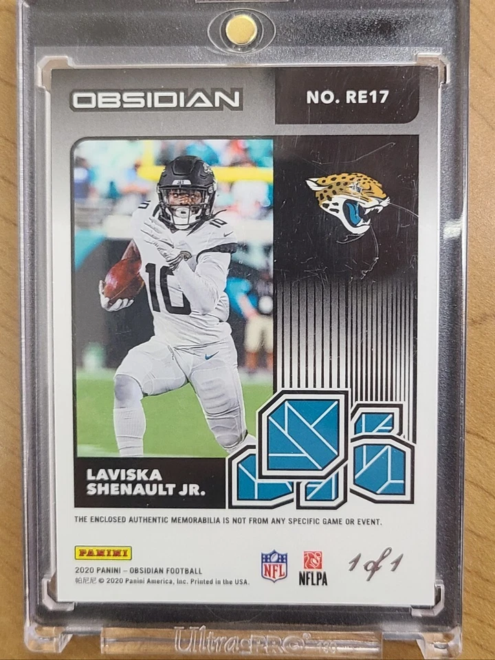 2020 Panini Obsidian - Rookie Eruption Laviska Shenault JR. 1 of 1 NIKE PATCH - Image 4 of 4