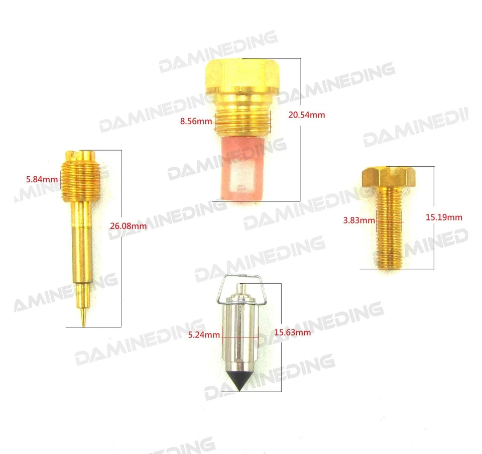 Kit de reconstrução de carburador Deluxe VF700C VF700F VF750F flutuador EUA - Imagem 4 de 4