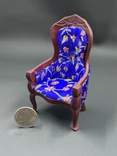Dollhouse Miniature Victorian Living Room Chair 1:12 scale Dollys Gallery C52
