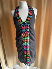 The Wardrobe Party Evening Backless Sequins Grey Dress XS