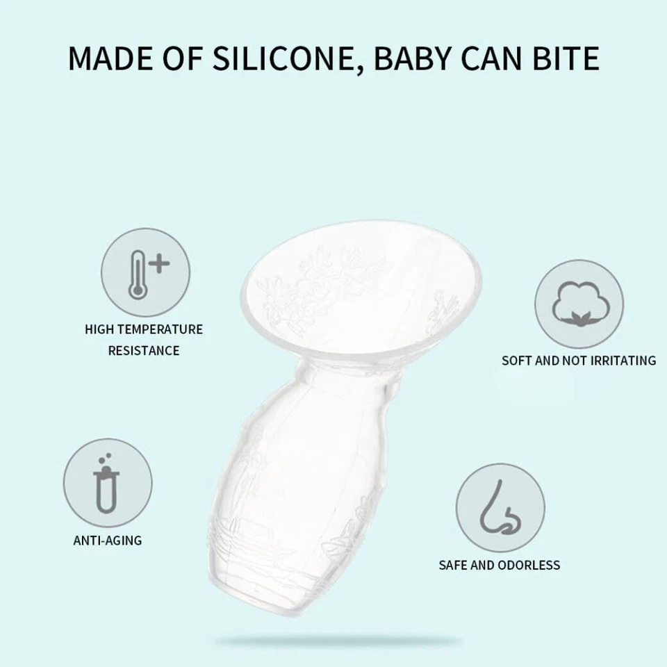 Silicone Breastfeeding Manual Breast Pump Silicone Breastmilk Pump Collect Leaks - Image 3 of 4